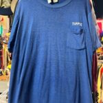 SHEER PAPER THIN THREADBARE TIPPIE POCKET TEE- WORLD FAMOUS BACHELOR BUTTON