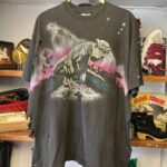 *AS-IS* THRASHED! T-REX ALLOVER PRINT T-SHIRT
