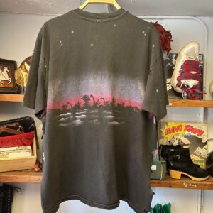 *AS-IS* THRASHED! T-REX ALLOVER PRINT T-SHIRT in BLACK