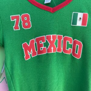 RSQ CUTE! MEXICO RINGER BABY TEE #78 in GREEN, RED