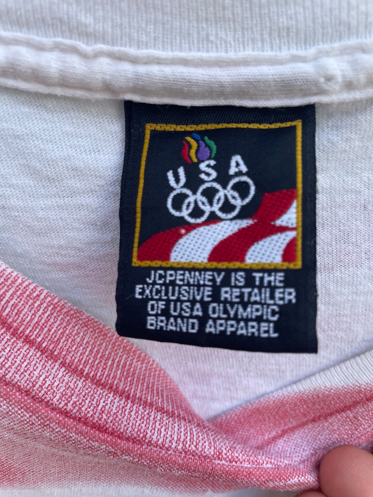 USA USA OLYMPIC AOP graphic t-shirt in WHITE, RED, BLUE