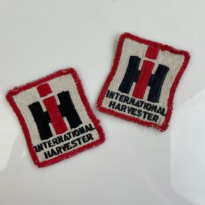 *AS-IS* VTG INTERNATIONAL HARVESTER SEW-ON PATCH in RED, WHITE
