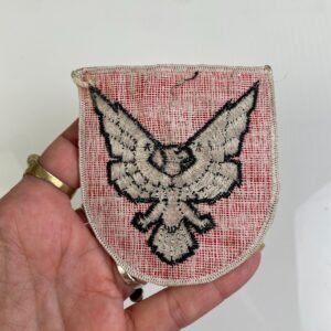 1950S-60S 513TH FIGHTER INTERCEPTOR  EMBROIDERED SEW-ON PATCH, MESH BACKING in RED, WHITE
