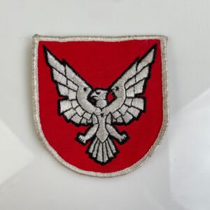 1950S-60S 513TH FIGHTER INTERCEPTOR  EMBROIDERED SEW-ON PATCH, MESH BACKING in RED, WHITE