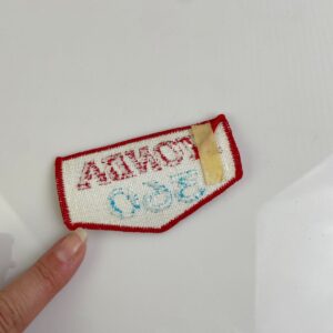 1970S HONDA 360 EMBROIDERED SEW-ON PATCH *DEADSTOCK in RED, WHITE, BLUE