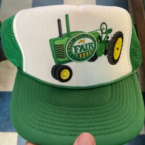NISSUN THE BIG FRESNO FAIR TRACTOR TRUCKER HAT in GREEN, WHITE