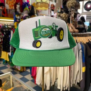 NISSUN THE BIG FRESNO FAIR TRACTOR TRUCKER HAT in GREEN, WHITE