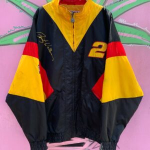 NUTMEG AS-IS NASCAR RUSTY WALLACE #2 RACING JACKET in BLACK, YELLOW, RED
