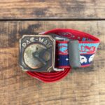 1980S ELASTIC PAC-MAN BELT W/ BRASS BUCKLE