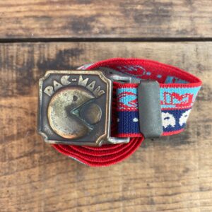 1980S ELASTIC PAC-MAN BELT W/ BRASS BUCKLE