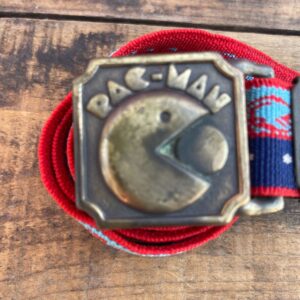 1980S ELASTIC PAC-MAN BELT W/ BRASS BUCKLE