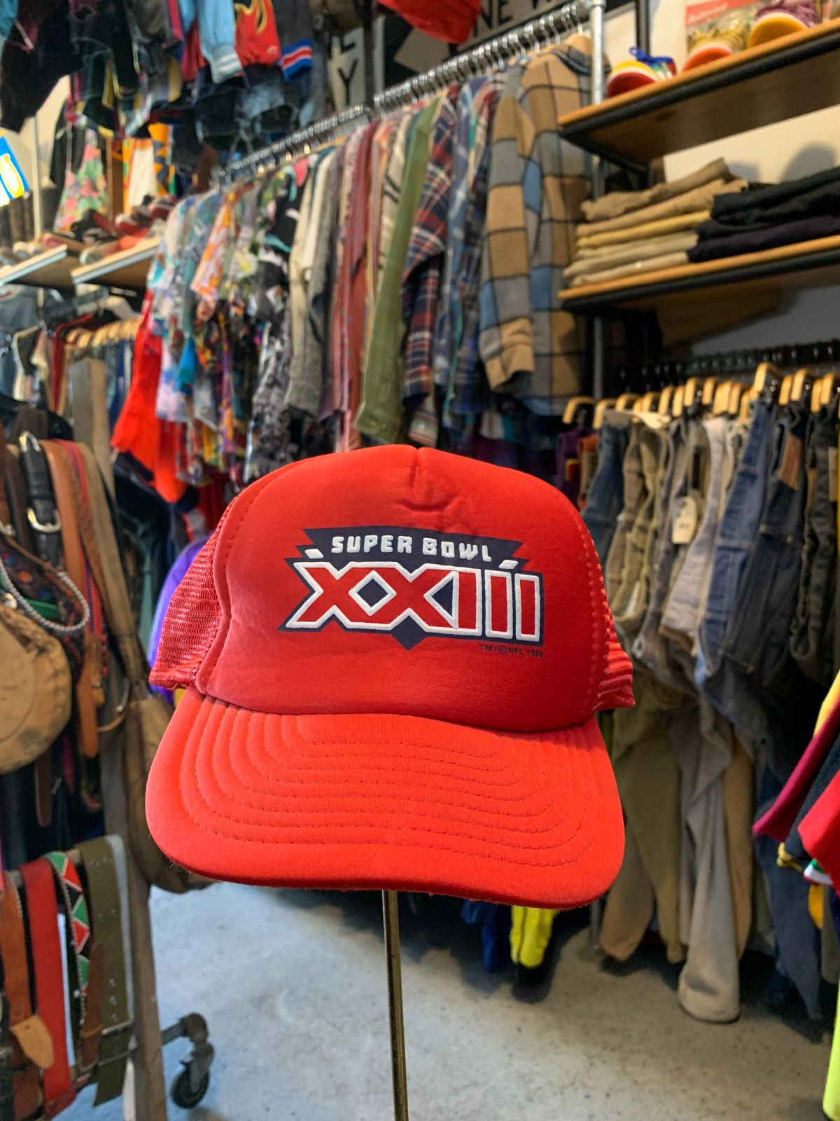 WINSTON 1989 SUPER BOWL XXIII SNAPBACK HAT in RED