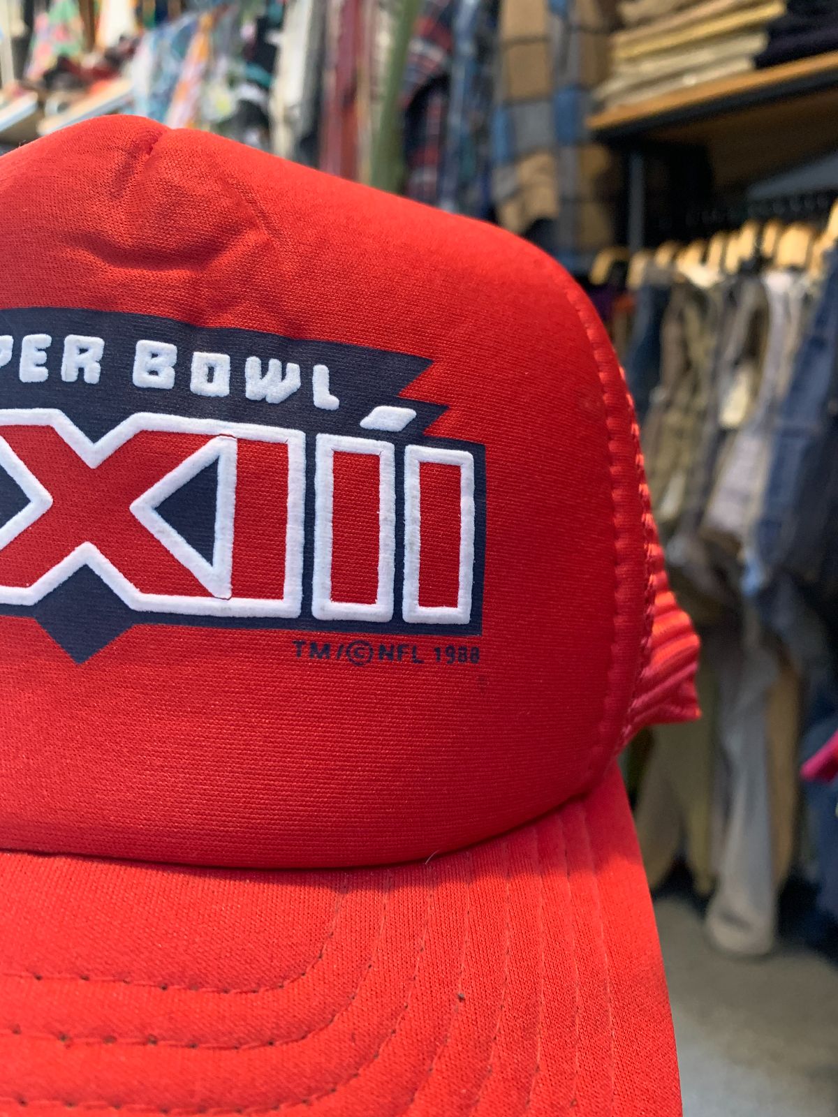 WINSTON 1989 SUPER BOWL XXIII SNAPBACK HAT in RED
