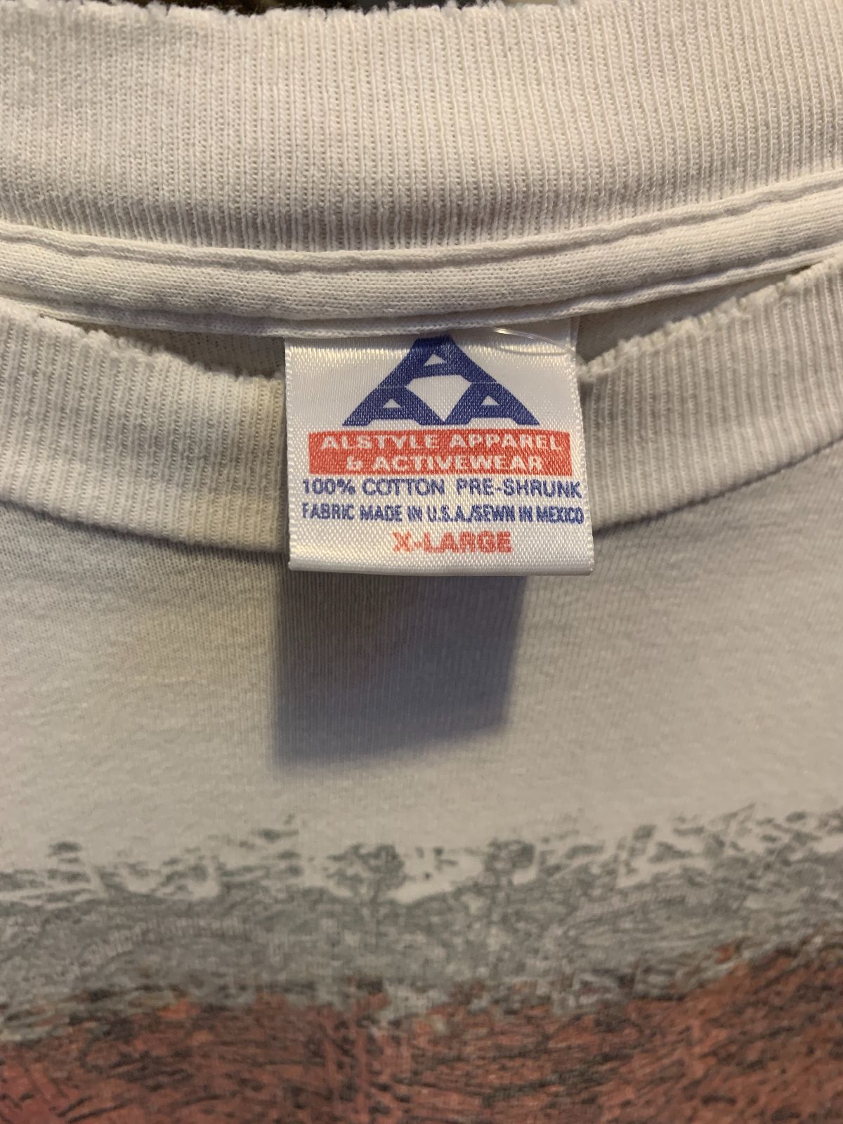 AAA *AS-IS* 1996 INDEPENDENCE DAY GRAPHIC SINGLE STITCH T-SHIRT HOLLYWOOD VIDEO PROMO in WHITE