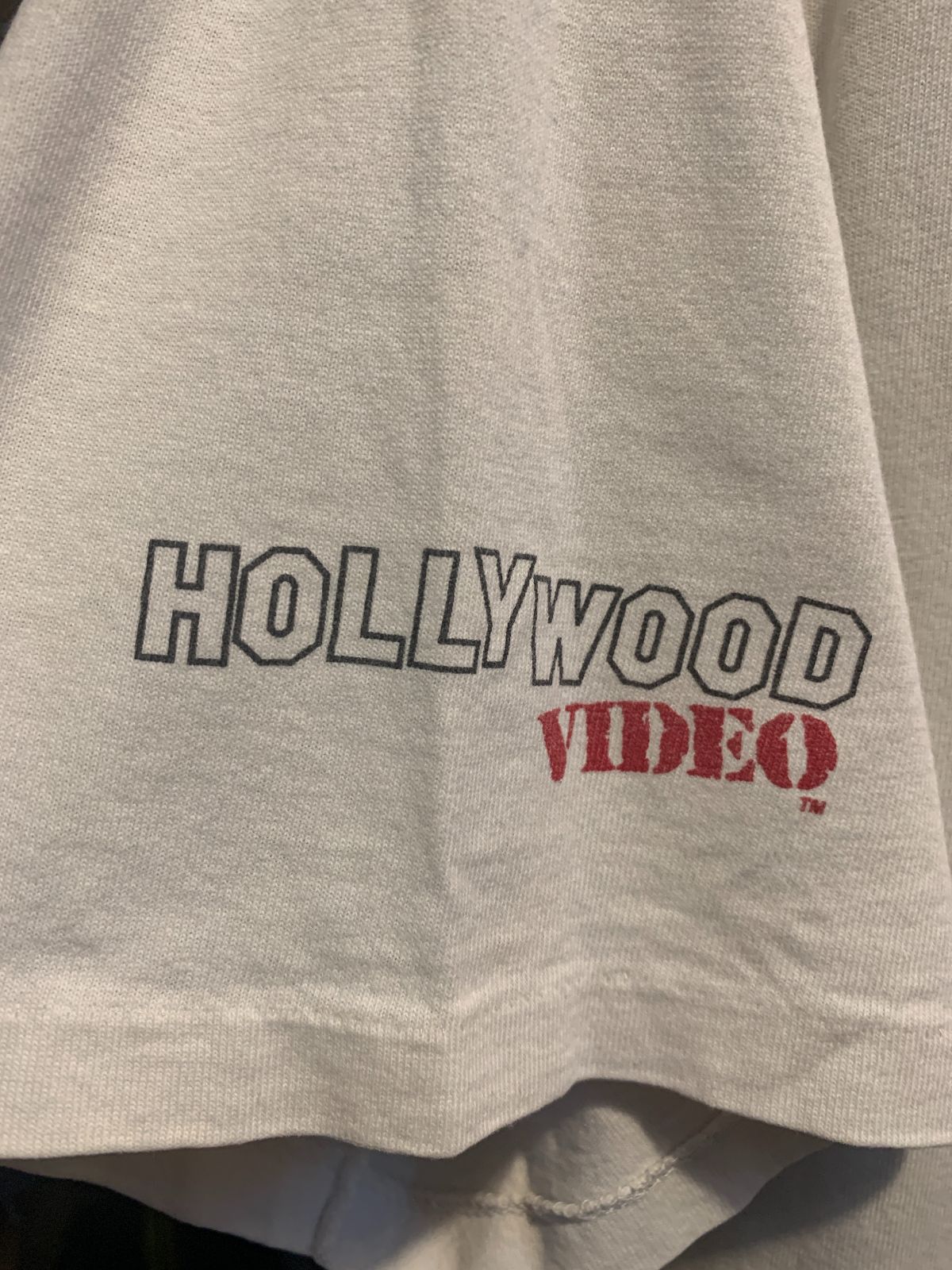 AAA *AS-IS* 1996 INDEPENDENCE DAY GRAPHIC SINGLE STITCH T-SHIRT HOLLYWOOD VIDEO PROMO in WHITE
