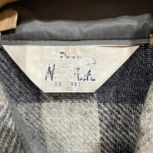 WOOLRICH *AS-IS* 100% WOOL PLAID BUTTON UP FLANNEL SHIRT POCKET FLAPS in BLACK, GRAY, WHITE