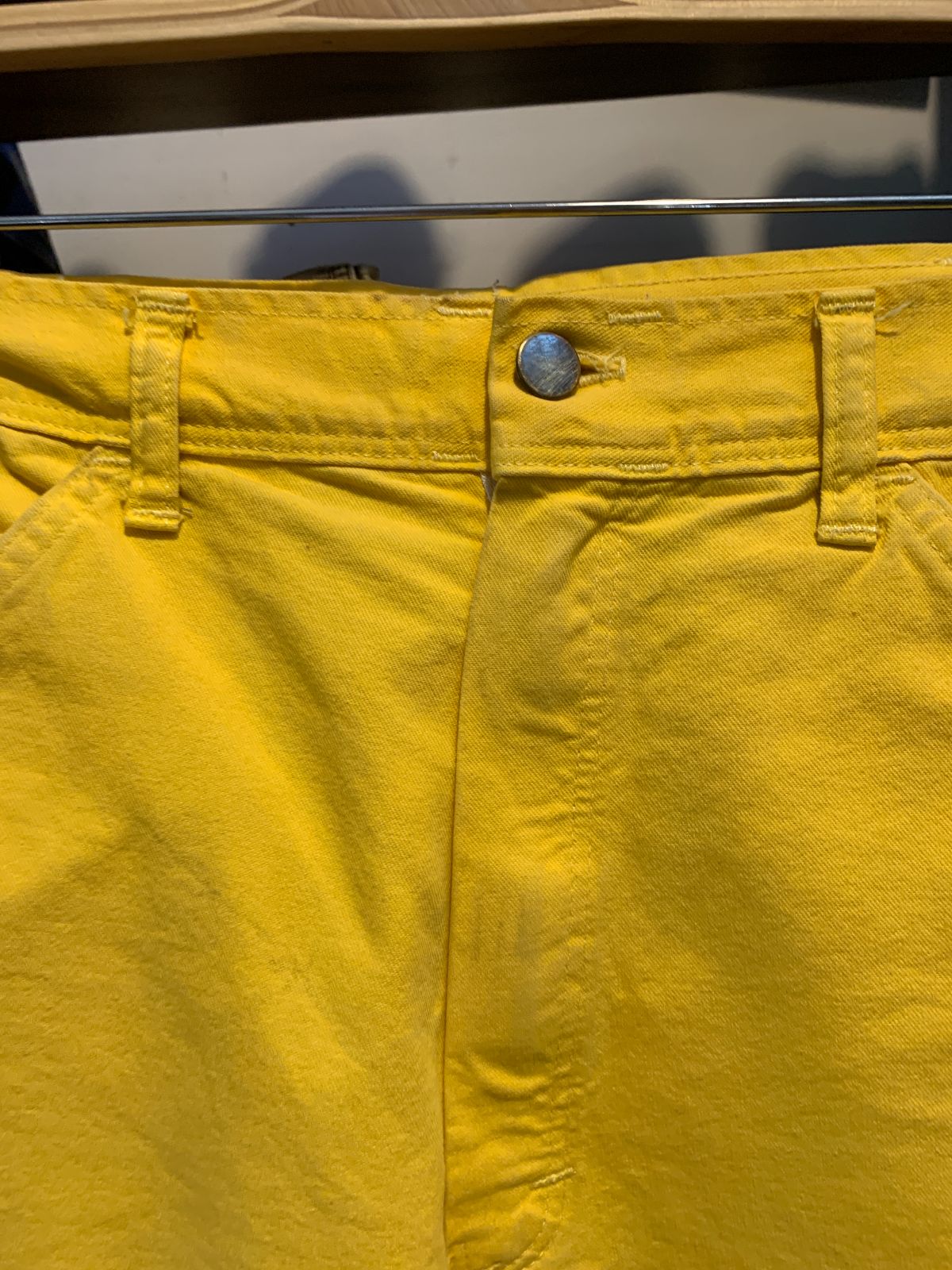 STAN RAY RAD! MADE IN USA LEMON YELLOW STAN RAY CARPENTER WORKWEAR PANTS in YELLOW