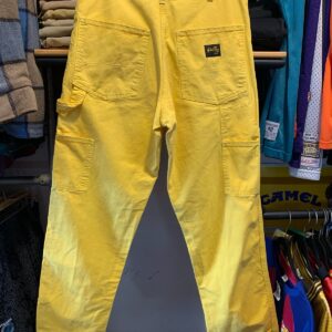STAN RAY RAD! MADE IN USA LEMON YELLOW STAN RAY CARPENTER WORKWEAR PANTS in YELLOW