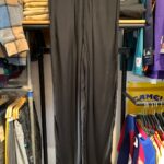 1990S SLINKY RAYON FLOWY LEG PLEATED TROUSERS, ELASTIC WAIST