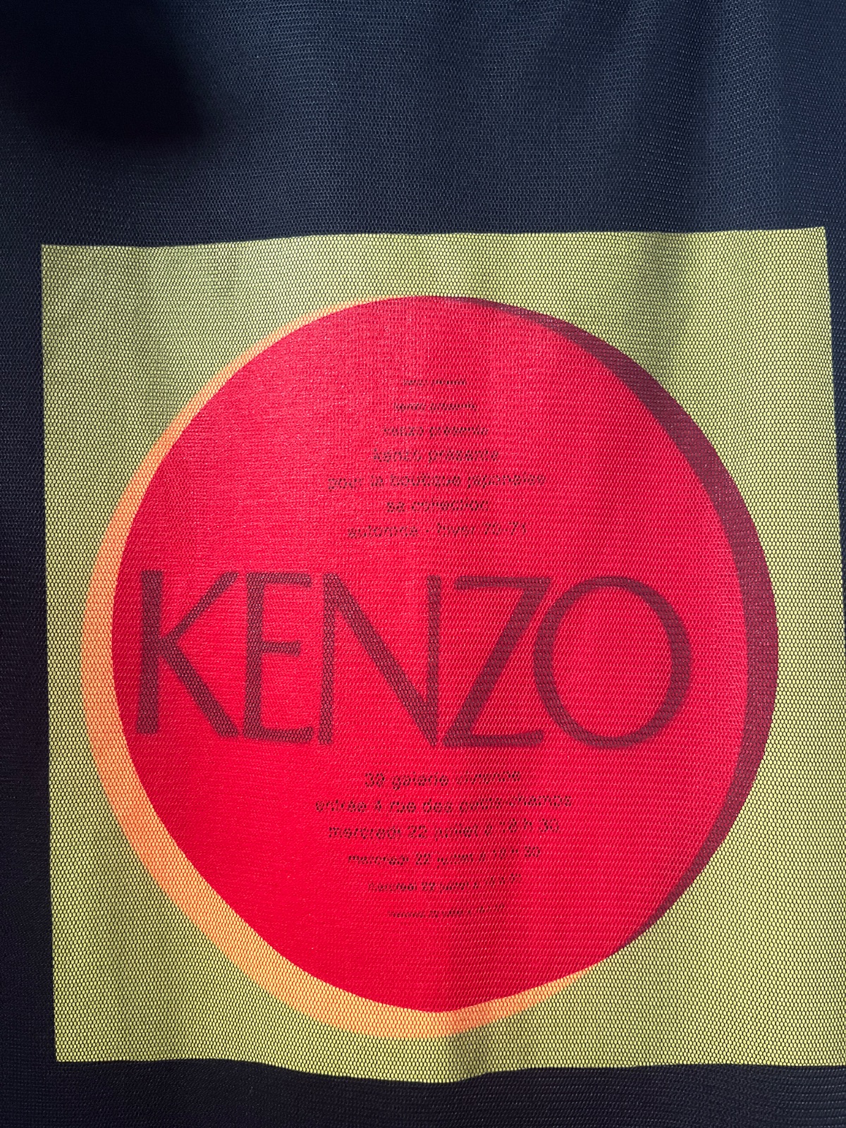 KENZO NWT KENZO PARIS! BOLD GRAPHIC T SHIRT DRESS WITH LAYERED MESH in BLACK, RED, YELLOW