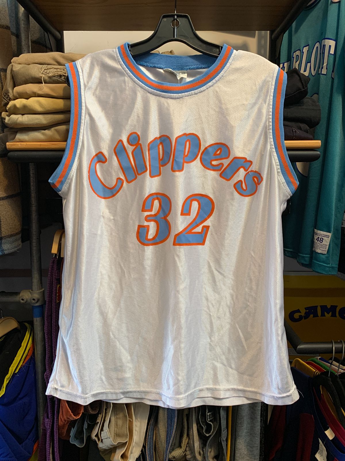 WORLD CLIPPERS NBA BASKETBALL JERSEY #32 GRIFFIN in WHITE, BLUE