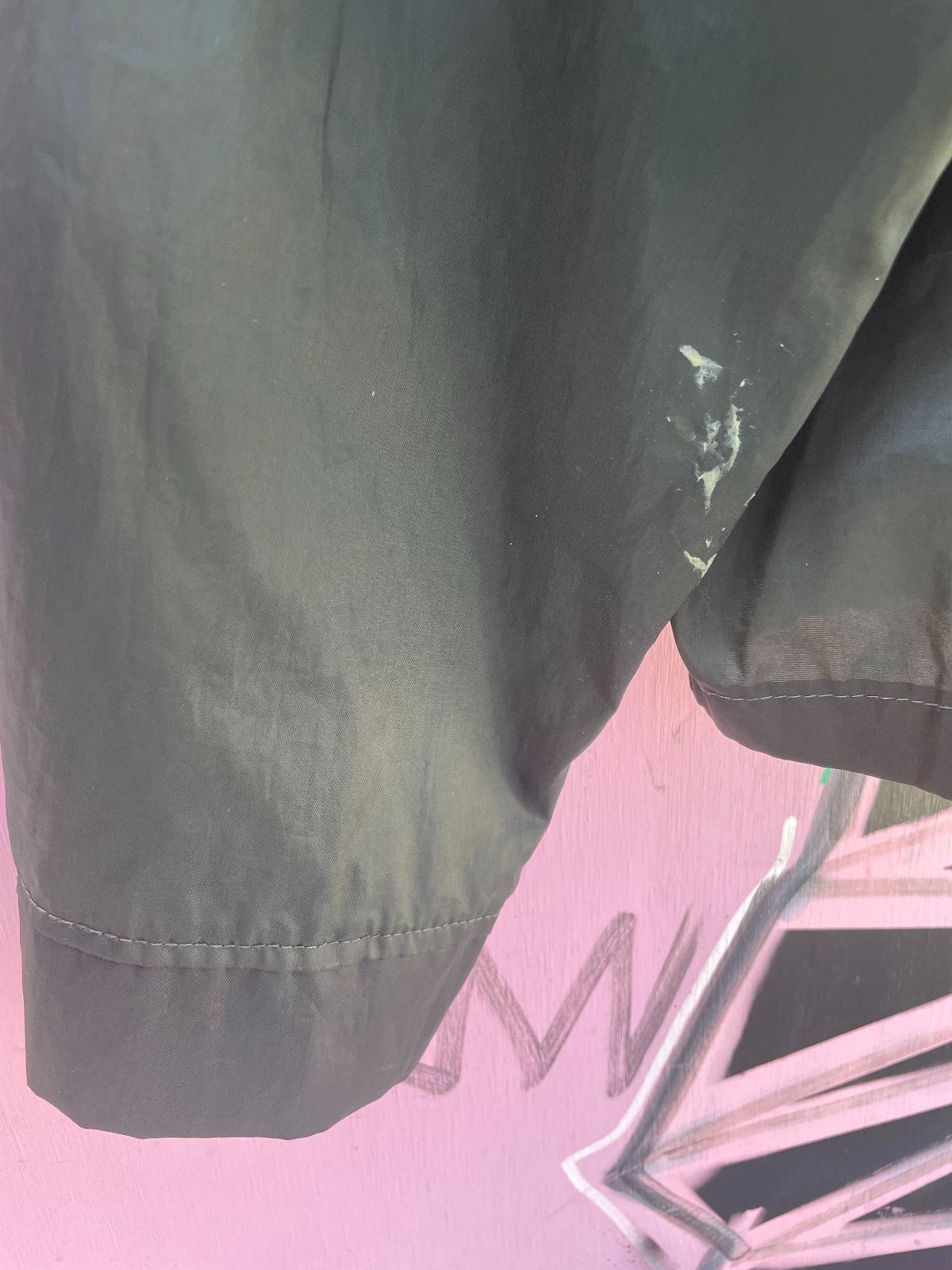 CLINE CLINE ZIP UP WINDBREAKER JACKET in BLACK