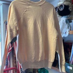 STROH'S NICE! CLASSIC STROHS BEER LOGO RAGLAN CREWNECK SWEATSHIRT in WHITE, CREME
