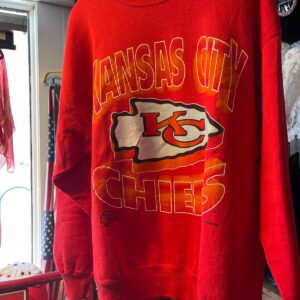 KANSAS CITY CHIEFS RED SWEATSHIRT WITH LOGO in RED, WHITE, ORANGE