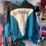 AS-IS ADIDAS COLORBLOCK HOODIE WITH LOGO