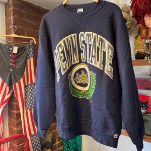 RUSSELL ATHLETIC AS-IS PENN STATE RUSSELL ATHLETIC SWEATSHIRT WITH CREST in BLUE, WHITE, GREEN