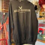 AS-IS HARLEY-DAVIDSON BLACK SWEATSHIRT WITH EAGLE GRAPHIC