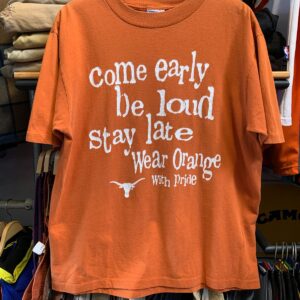 ALL SPORT UNIVERSITY OF TEXAS LONGHORNS PRIDE GRAPHIC SINGLE STITCH T-SHIRT in ORANGE, WHITE