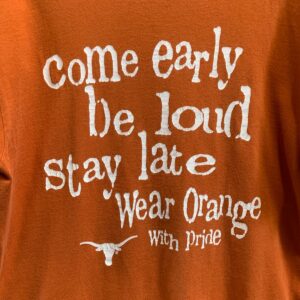 ALL SPORT UNIVERSITY OF TEXAS LONGHORNS PRIDE GRAPHIC SINGLE STITCH T-SHIRT in ORANGE, WHITE