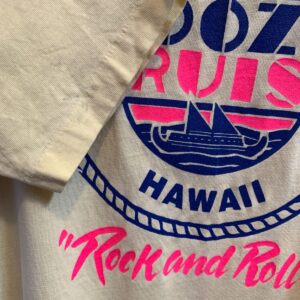HANES AIKANE HAWAII NEON CATAMARAN BOOZE CRUISE GRAPHIC SINGLE STITCH T-SHIRT in YELLOW, BLUE, PINK