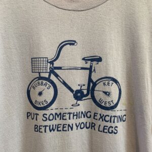 SHAMROCK PUT SOMETHING EXCITING BETWEEN YOUR LEGS SINGLE STITCH T-SHIRT BUBBAS BIKES KEY WEST FLORIDA in PINK