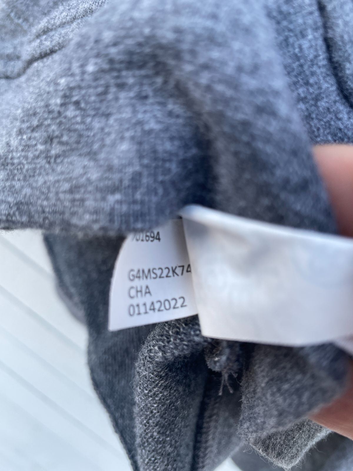 G/FORE G/FORE HOODED FRENCH TERRY SWEATSHIRT W/ FLOCKED LOGO in GRAY