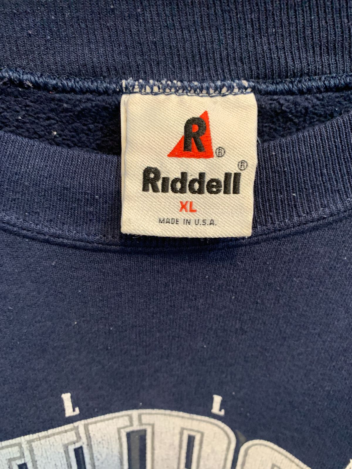 RIDDELL *AS-IS* DALLAS COWBOYS SWEATSHIRT WITH FOOTBALL HELMET GRAPHIC in BLACK, GRAY, WHITE