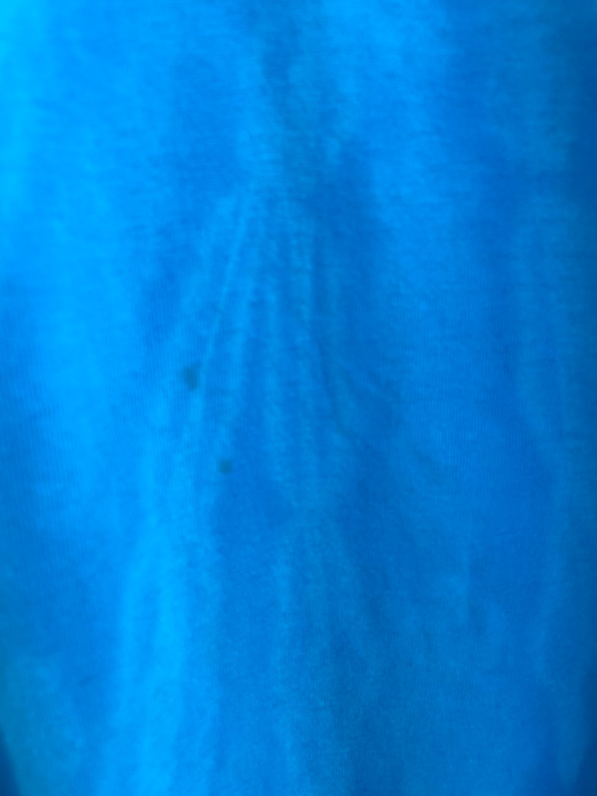 BLEACH DYED SINGLE STITCH POCKET TEE T-SHIRT in BLUE, WHITE