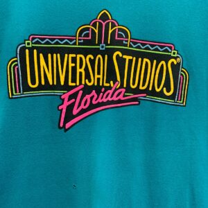 HANES *AS-IS* 1990S UNIVERSAL STUDIOS SINGLE STITCH TSHIRT in TEAL