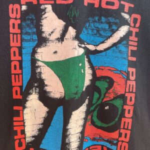 PRO5 BOOTLEG RED HOT CHILI PEPPERS BIKINI GRAPHIC T-SHIRT in BLACK