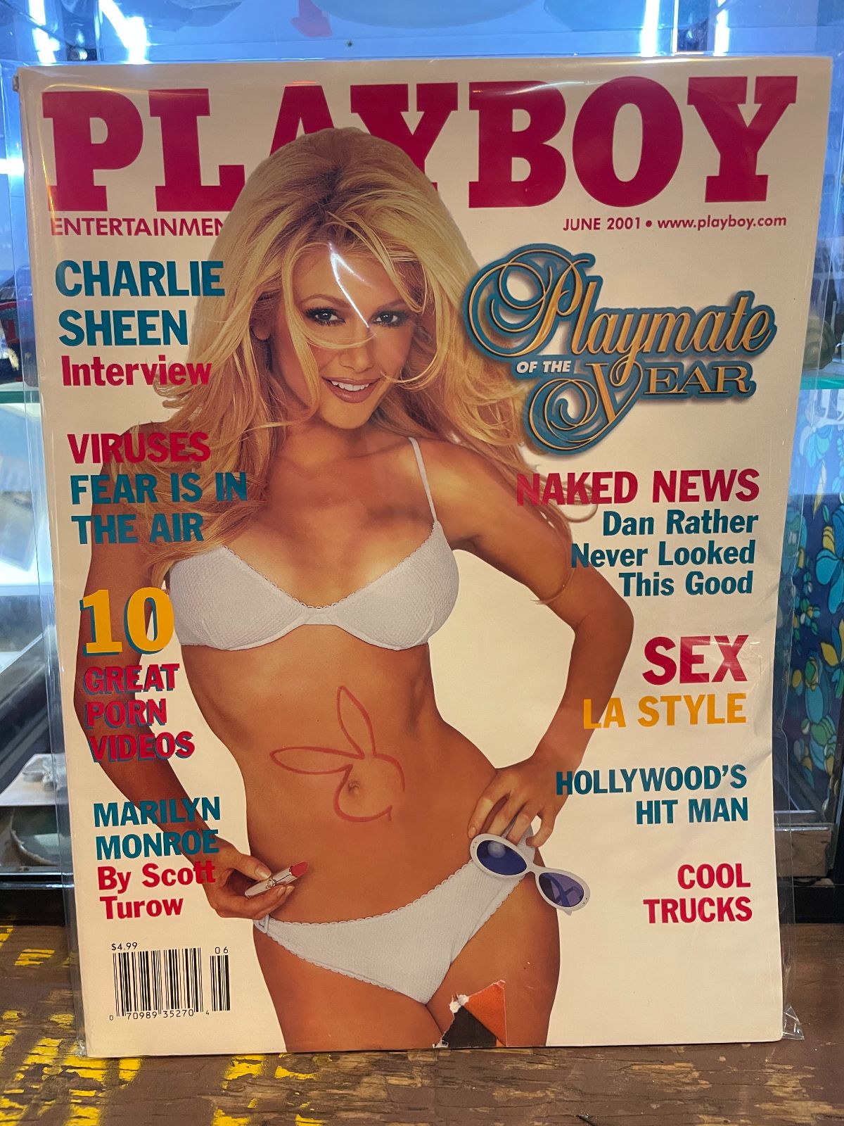 PLAYBOY PLAYBOY MAGAZINE JUNE 2001 CHARLIE SHEEN INTERVIEW