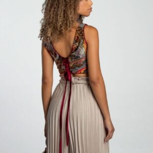 MORANGE WOW! GORGEOUS! JACQUARD ORIENTAL DESIGN VEST PEACOCK DESIGN VELVET PIPING in GREY, MAROON