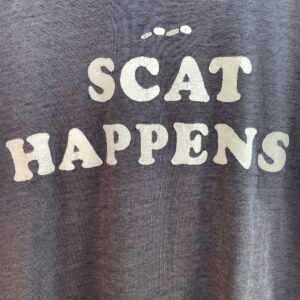 SCREEN STARS SCAT HAPPENS THREADBARE SINGLE STITCH T-SHIRT in BLACK