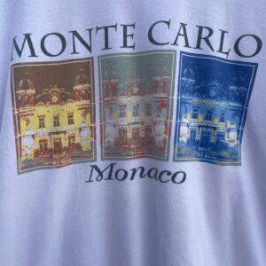 MONTE CARLO MONACO GRAPHIC SINGLE STITCH T-SHIRT in WHITE
