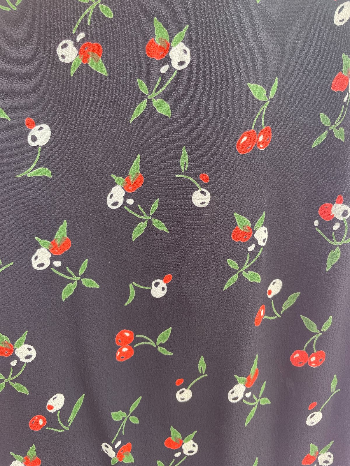 HONEY PUNCH SO CUTE! CHERRY PRINT RAYON MINI DRESS, SPAGHETTI STRAPS in BLACK, RED, GREEN