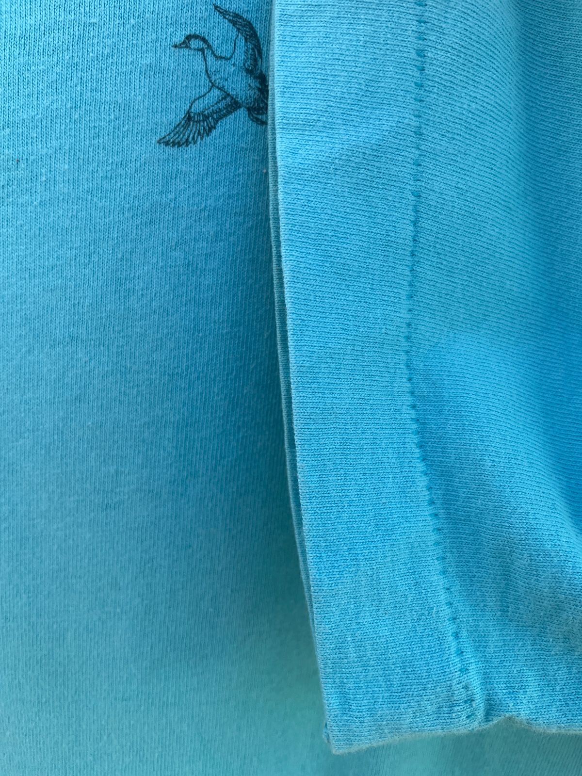 FRUIT OF THE LOOM CLASSIC! THE WHALEHEAD CLUB SINGLE STITCH T-SHIRT in TURQUOISE