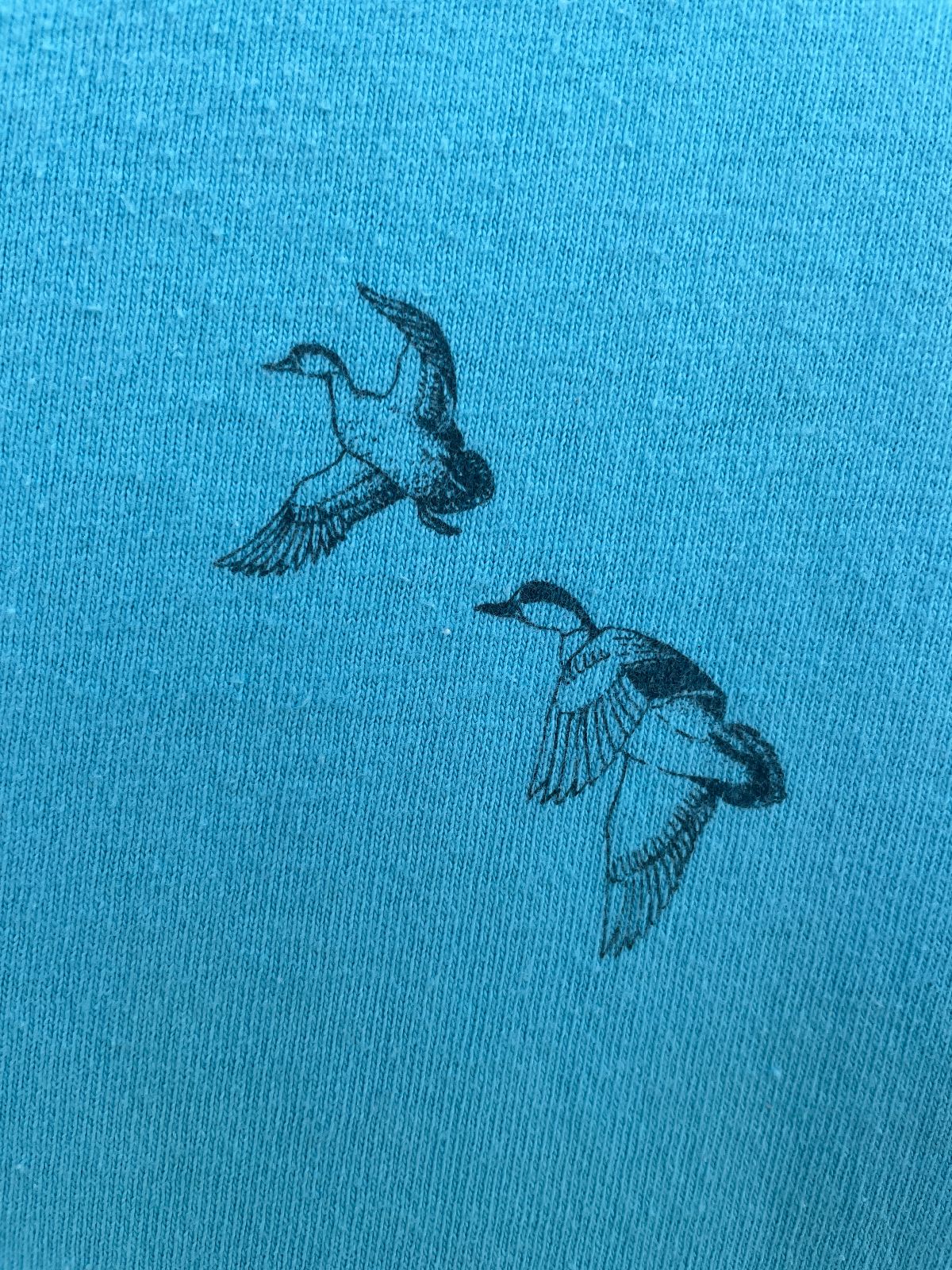 FRUIT OF THE LOOM CLASSIC! THE WHALEHEAD CLUB SINGLE STITCH T-SHIRT in TURQUOISE