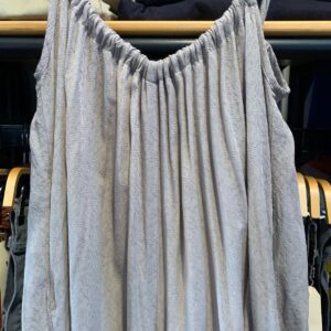 LILYFUL UNIQUE JACQUARD FABRIC FLOWY WIDE LEG JUMPSUIT TIE STRAPS in TAUPE, GREY