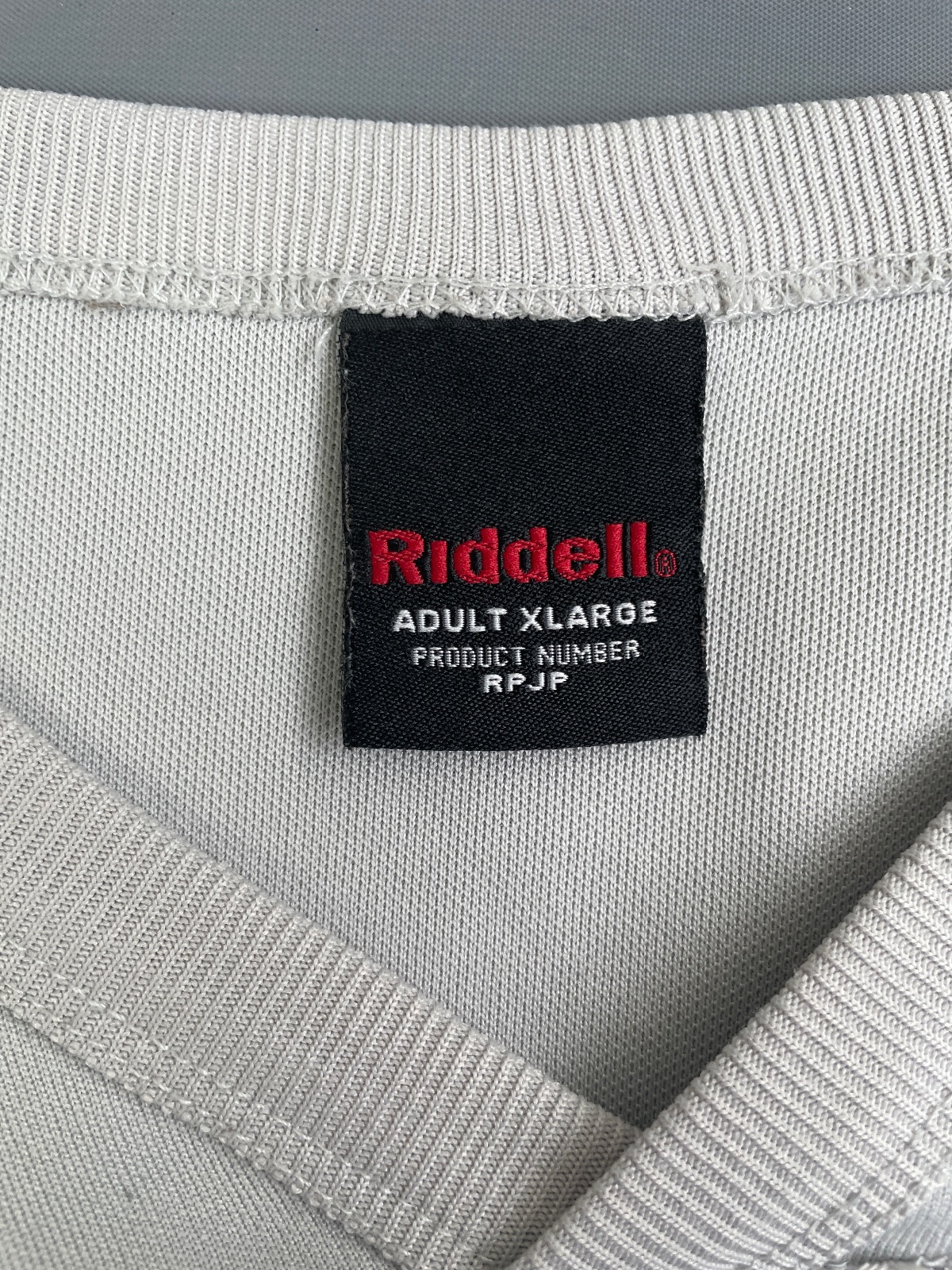 RIDDELL AS-IS VERY COOL RETRO MESH RAIDERS JERSEY in GREY, WHITE