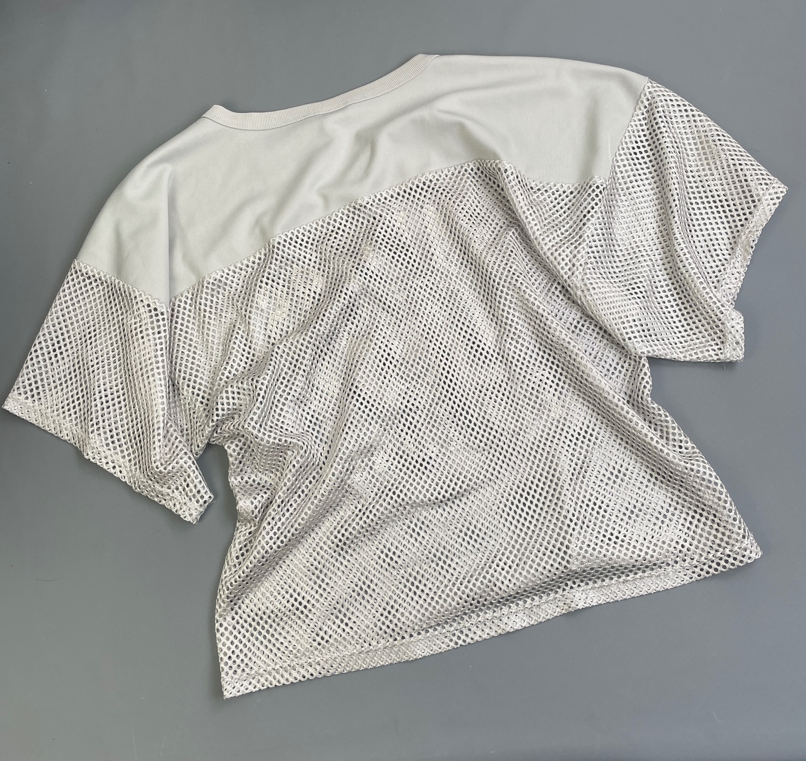 RIDDELL AS-IS VERY COOL RETRO MESH RAIDERS JERSEY in GREY, WHITE